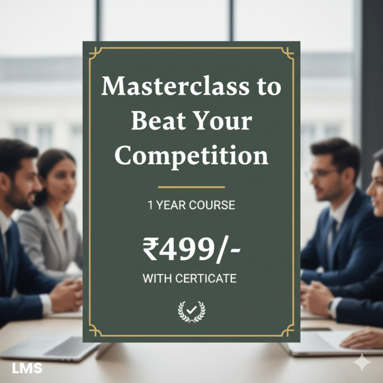Masterclass to Beat Your Competition